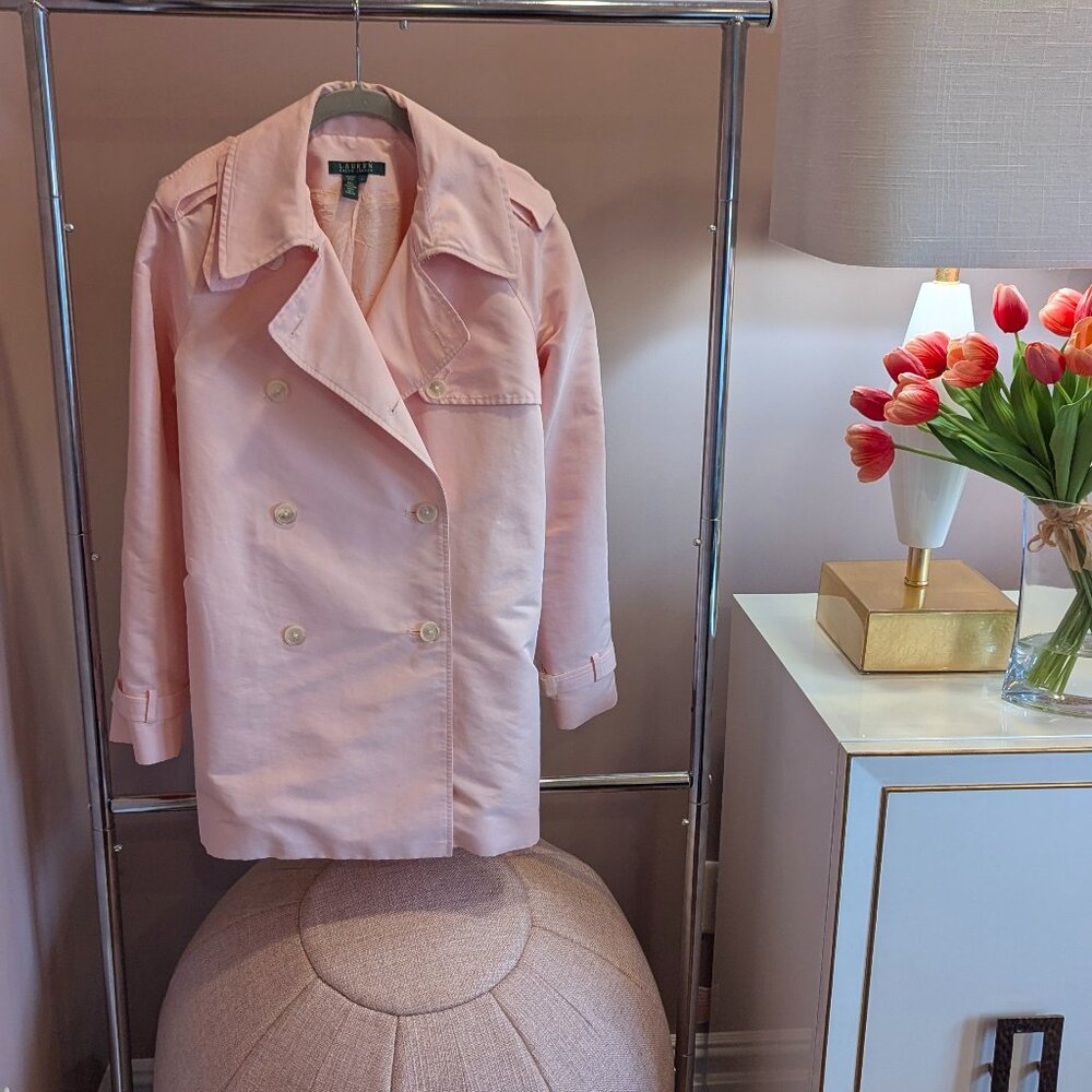 Lauren Ralph Lauren Trench Coat (S, Pink)